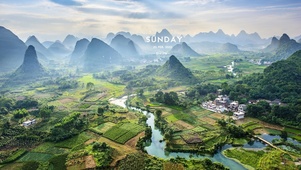 唯美治愈田园乡村风景
