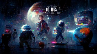 4k 赛博朋克科幻都市