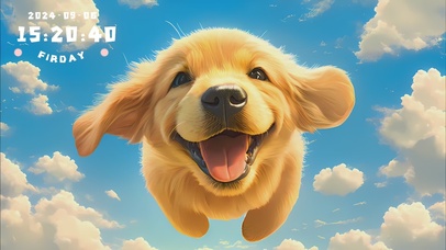 4K 跳伞狗狗-金毛