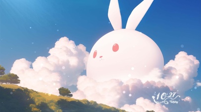 棉花糖云彩丘比团子