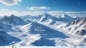雪山美景