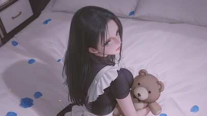 可爱女仆装女孩