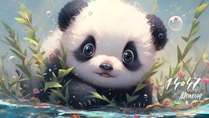 可爱熊猫宝宝