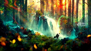 唯美梦幻仙境山林