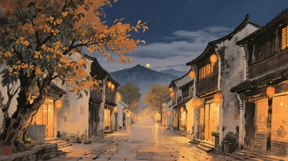 月照古巷桂香时