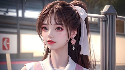 可爱马尾女神