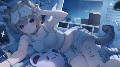 治愈可爱夜晚猫猫