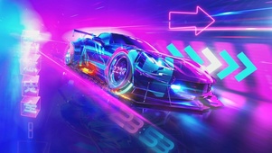 4K炫酷 赛博朋克 赛车