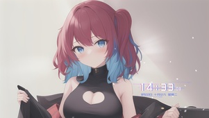 可爱马尾少女