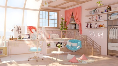 唯美治愈午后阳光房间