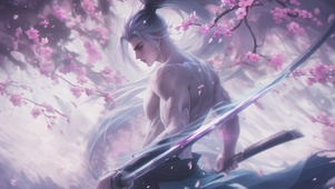 帅气白发少年