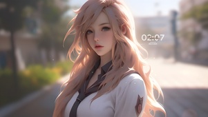 清纯金发美女