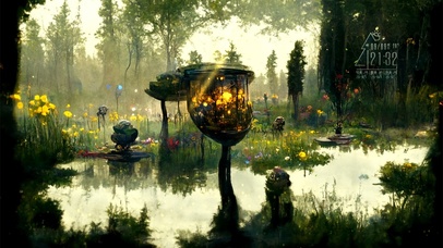 4K护眼森林小木屋