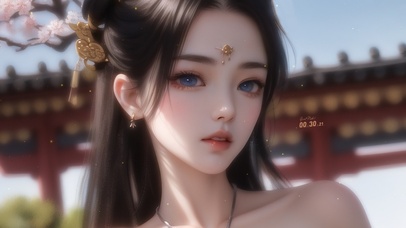 4K唯美清纯气质古风美女