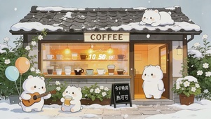 冬日咖啡馆