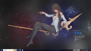 星空女孩—【主题桌面】