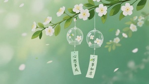 风铃轻轻摇摆