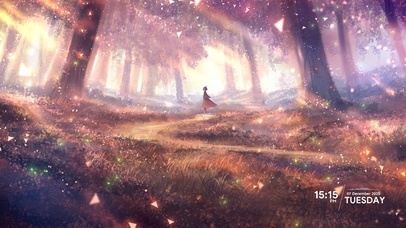 梦幻森林荧光少女