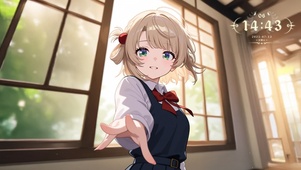 唯美教室少女