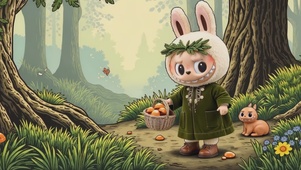 Labubu在迷雾森林