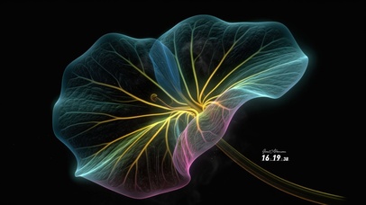 4k高清幻彩荷叶