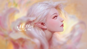 4k白发花精灵