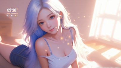 她的笑容是一朵初开花朵