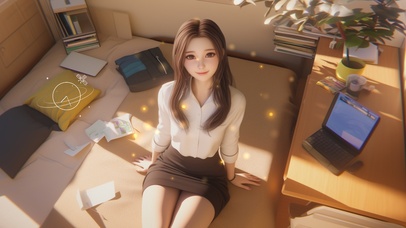 气质如同盛开的桃花