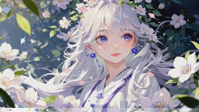 白花漫-桌面主题