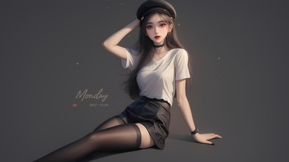 纯欲黑丝长腿女孩