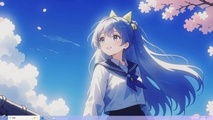 青空樱语-桌面主题