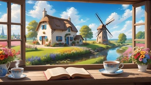 窗外的风车小屋