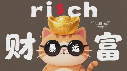 暴富好运喵喵桌面