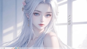 清雅女孩主题