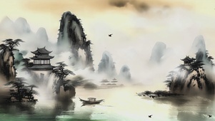 古风水墨山水