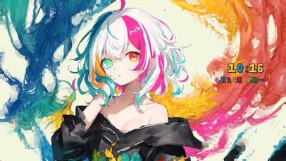 双瞳涂鸦小萝莉