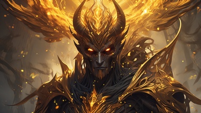 AI生成图-耀金天神