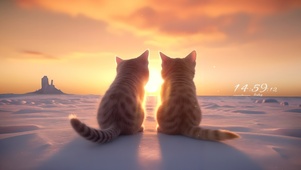 看夕阳的猫