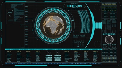 4k超清科技数字屏幕-横屏