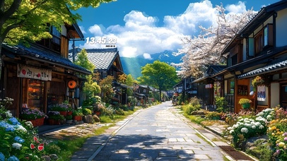 日系小镇街道