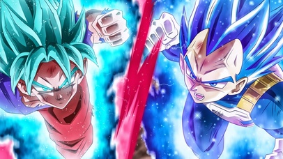 超级赛亚人之神悟空和贝吉塔