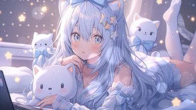 4K 无敌可爱猫耳少女 猫耳娘