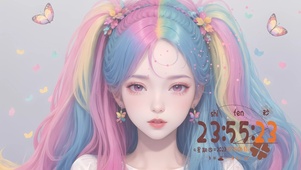 4K彩虹女孩