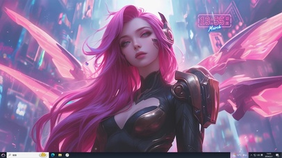 4K唯美电竞长发美女