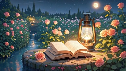 月下玫瑰花海书籍