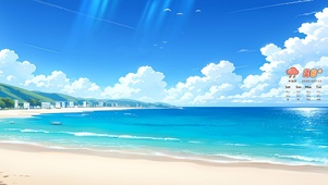 夏日沙滩