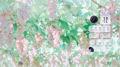 清新护眼葡萄树