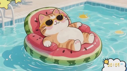 治愈猫咪晒太阳