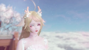 粉色的天空