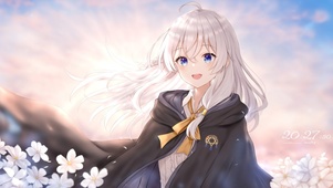 花海白发少女